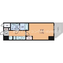 エグゼ難波WESTリバーの物件間取画像